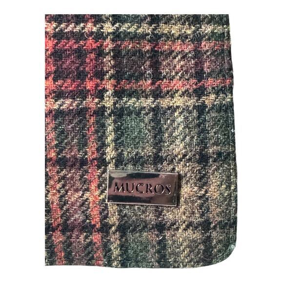 MUCROSS WEAVERS Irish Tweed Wool green & red Fiona Top Handle Crossbody - Picture 14 of 16